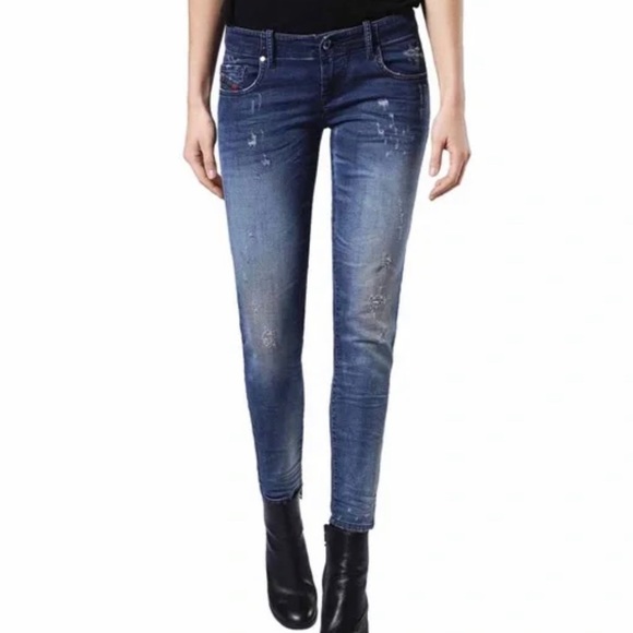 Diesel Denim - Diesel “Grupee” Denim Distressed Jeans